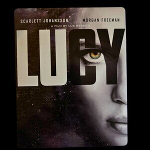 Lucy Staring Scarlett Johansson and Morgan Freeman DVD/Blu-Ray Set